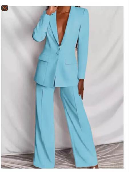 8800 no outono de 2025 nova roupa transfronteiriça feminina de moda de luxo de mangas compridas vestido de calça reta de calças compridas