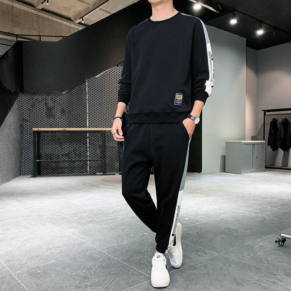 Primavera Outono Homens Desporto Outono Suíte 2026 Nova Moda Suíte Cabeça Redonda Lingerie T-Shirt Suíte Homem