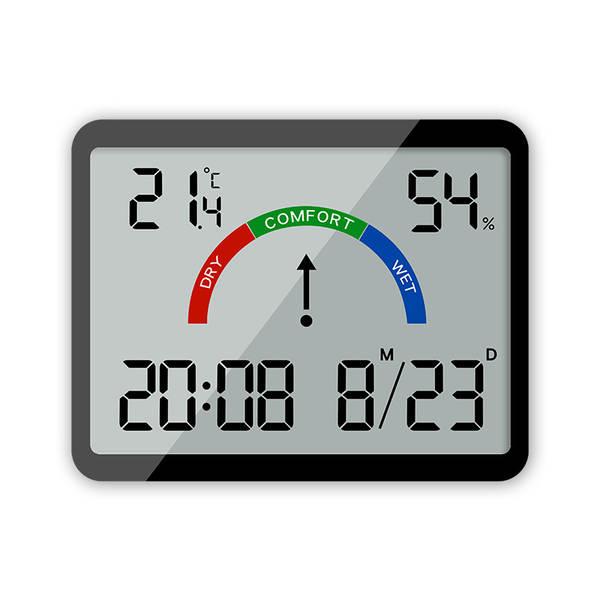 Relógio eletrônico finíssimo relógio digital simples de parede LCD pequeno relógio multifuncional de temperatura de relógio eletrônico 8218