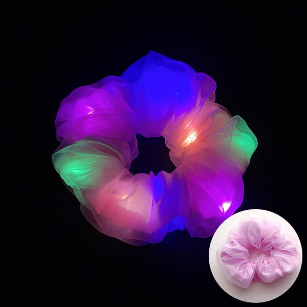 LED brilho do intestino grosso cabelo círculo di luz da noite cabelo brilho da luz da noite cabelo de cabelo da noite cabelo da fronteira cabelo