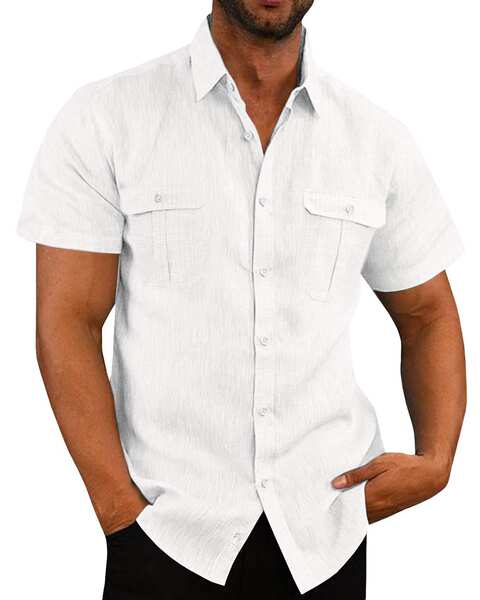 T-shirt masculino de verão de 2025 com mangas curtas e flexíveis 7 cores