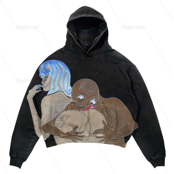 T-shirt e-commerce transfronteiriço Y2k T-shirt e-commerce T-shirt hip-hop 0versized T-shirt
