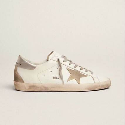 Sapato casual branco de couro
