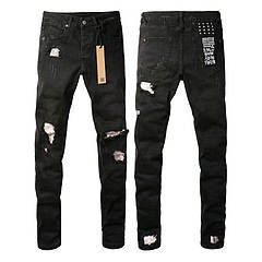 Calça Jeans Masculina Reta com Efeito Desgastado