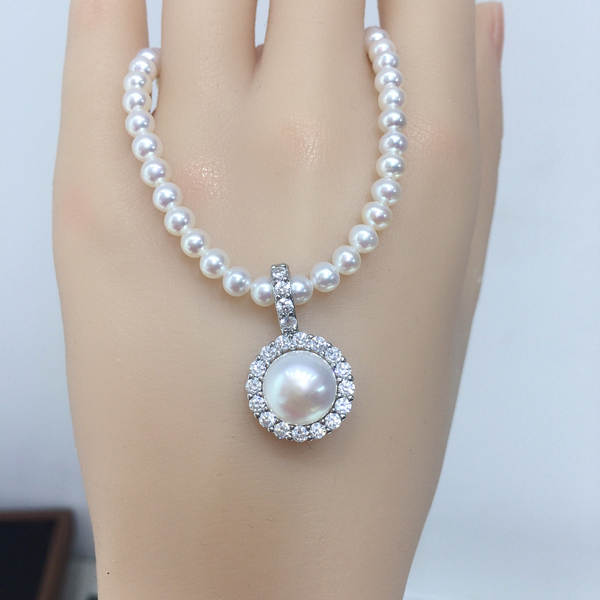 Colar de Pérola com Diamante