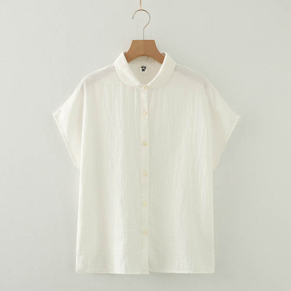 Blusa feminina de algodão sem mangas