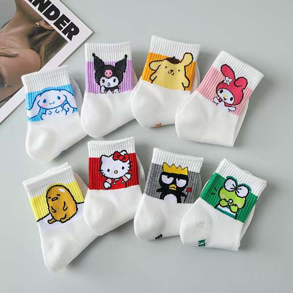 Meias de Inverno com Animais Cartoon