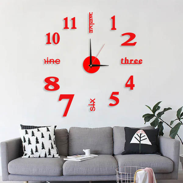 Relógios DIY criativos de parede da noite da moda com relógios simples e silenciosos para o quarto