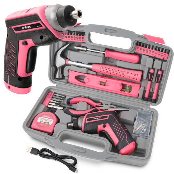 Hi-Spec 35 pacotes 4V USB elétrico de parafuso de carregamento elétrico de lítio Kit de ferramentas domésticas