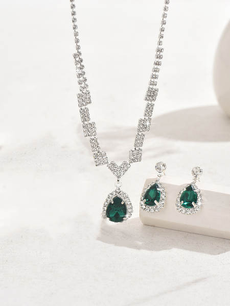 Preço especial!Joias europeias e norte-americanas de moda de alta qualidade de alta qualidade de joias de cristal