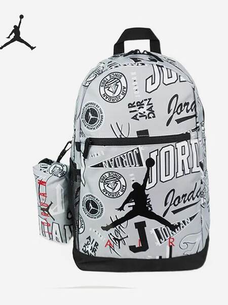 Nike JORDAN Crianças Motivação Motivação mochila de ombros clássica DJ5649-014