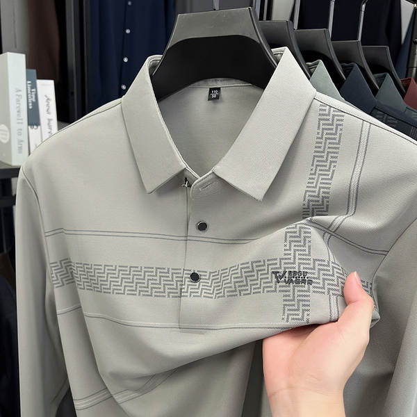 Camisa Polo Longa Manga Masculina