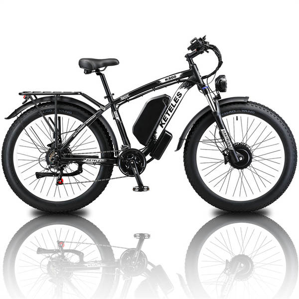 Distribuição estrangeira K800 bicicletas elétricas de dois motores Auxiliares de liga de alumínio Auxiliares de travagem de óleo Auxiliares de liga de alumínio