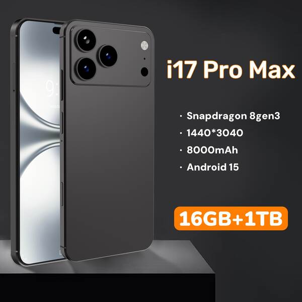 Cugo Cross Border Phone i17 Pro Max Botão lateral 3+64GB Android 14 tela 7.3 4G