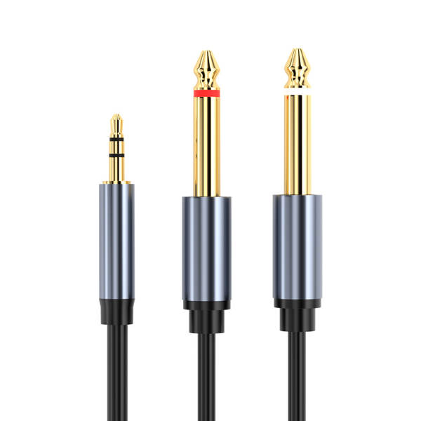 Conector de áudio 6.5mm para 2 entradas