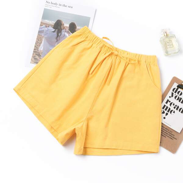 Roupa de verão de alta calça e calças de verão de alta calça.