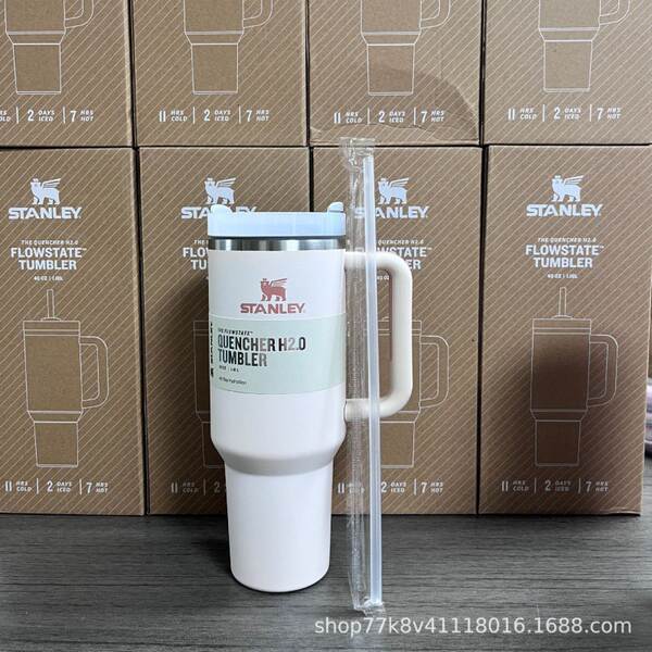Novo Stanley STANLEY 2a geração 40oz copo de mão dupla camada de aço inoxidável aquecedor refrigerante copo de carro de gelo
