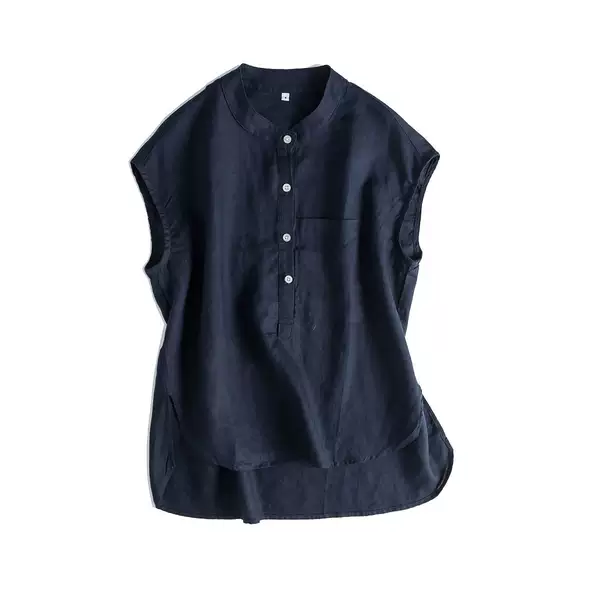 Camiseta de couro curto com mangas curtas e compridas #005