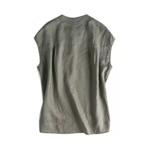 Camiseta de couro curto com mangas curtas e compridas #005