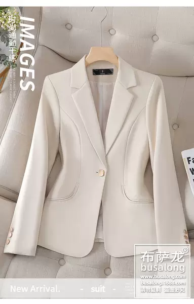 Nova camisa de roupa de trabalho da Busalong para mulheres com mangas compridas 8305